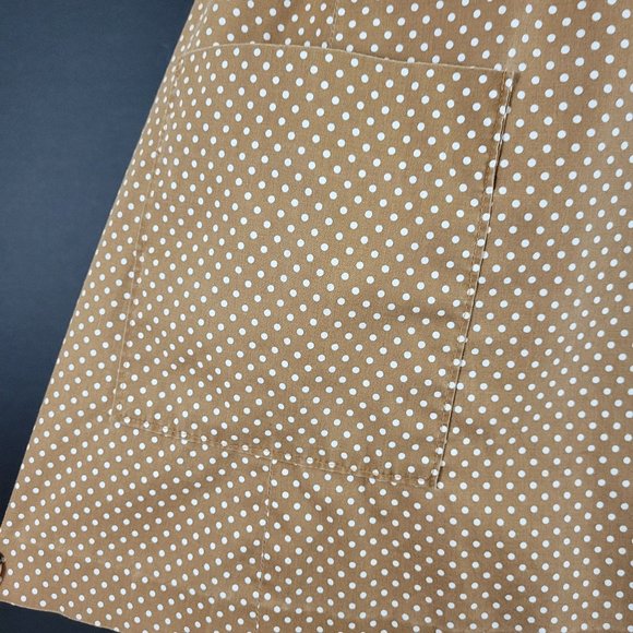 ❗️SOLD❗️70s Polka Dot Floral Patchwork Pinafore Dress - Picture 6 of 15